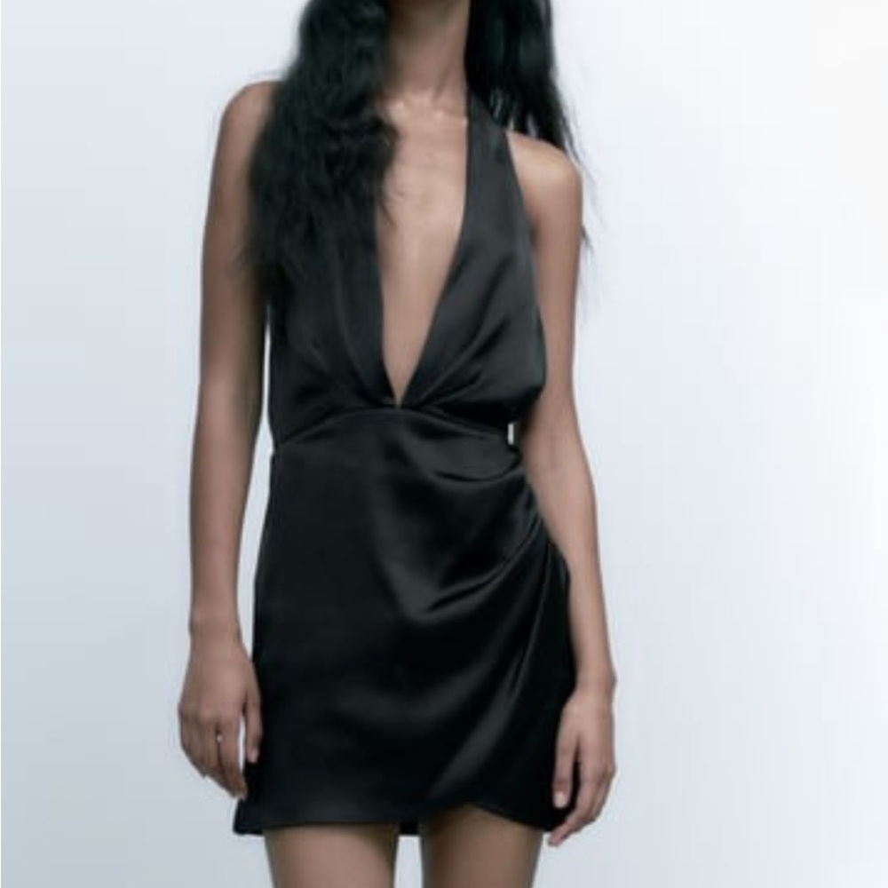 Satin Effect Mini Dress